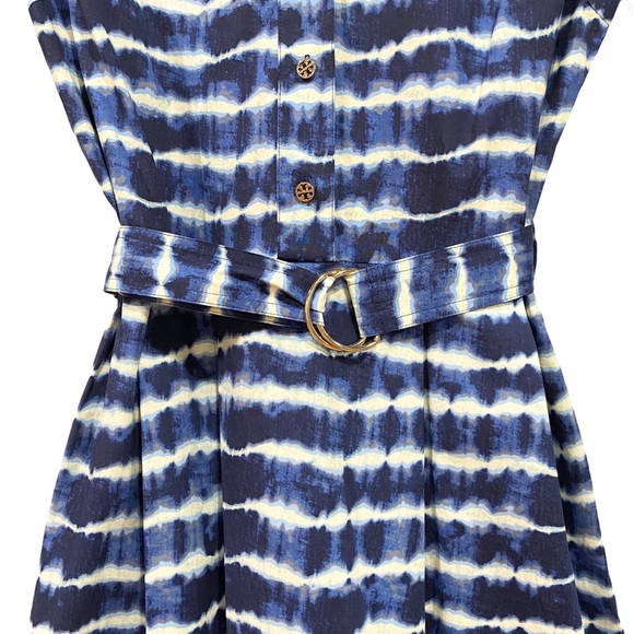 ♦️SOLD♦️NWT Tory Burch Derrick Tie Dye Shirtdress - Picture 6 of 14